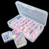 Small Bead Organizers, 19 Pieces Plastic Storage Cases Mini Clear Bead Storage Containers Boxes with Hinged Lid and Large Rectangle Organizing Box...