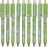 Maydahui 12PCS Green Matcha Frog Gel Pens Cute Cartoon Animal Pen Retractable Printing Pens Black Ink for Office School Party...
