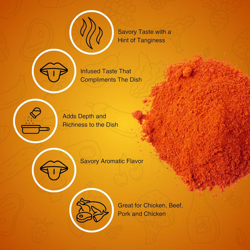 K-Town Krack - Original Chicken Dust Seasoning - All-Purpose Seasoning & BBQ Rub Seasoning for Chicken, Beef, Pork, Fish - All-in-one Spice Rub, B...