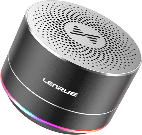 LENRUE Portable Bluetooth Speakers,Wireless Speaker with Clear Sound, Long Playtime, Small Mini Metal Speaker,Christmas Birthday Gifts for Men, Wo...