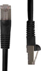 NTW 7' Cat5e Snagless Shielded (STP) Network Patch Cable - Black - 345-S5E-007BK...