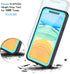 Lanhiem for iPhone 11 Waterproof Case, 360 Full Body Protection Underwater Dustproof Shockproof Clear Cover with Built-in Screen Protector Fit for...