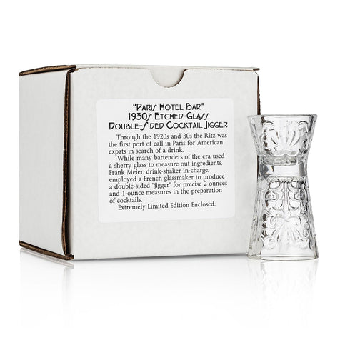 Crystal Double-Sided Jigger – Vintage 1930s Paris Hotel Bar Design (Gift Box Collection)...