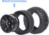 12mm hex rc Wheels and Tires 1/10 On Road Rally Tires Height 2.99 inch / 76mm (Set of 4)...
