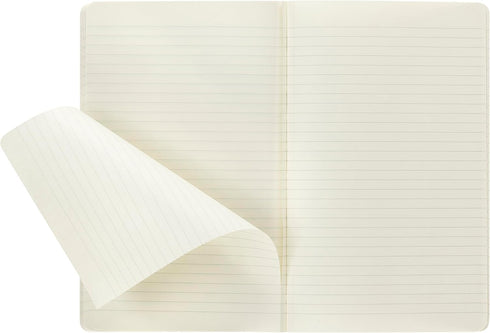 Moleskine Volant Journal, Soft Cover, Large (5" x 8.25") Ruled/Lined, Coral Orange/Aqua Blue, 96 Pages (Set of 2)...