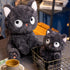 Cute Black Cat Stuffed Animal Toy, Kawaii Cat Plush Pillow, Black Cat Soft Plushies Throw Pillow for Kids Birthday Christma Halloween Day Gifts De...