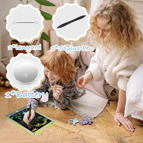 Kids Writing Tablet, Toys for 3 4 5 6 7 Year Old Girls Boys, 10 Inch Colorful Doodle Board for Toddlers, Reusable Electronic Drawing Pad, Educatio...