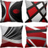 Emvency Set of 4 Throw Pillow Covers Modern Abstract Red Stripes Gray Black White Acrylic Bold Grey Decorative Pillow Cases Home Decor Square 16x1...