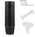 ORIMERC 25 Pack 3 inch Net Cup Pot with 25 feet Hydroponic Self Watering Wick & 25 Pcs Plant Label Aquaponics Mason Jar Insert Orchid Rimmed Nette...