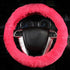 Car Steering Wheel Cover with Handbrake Cover & Gear Shift Cover CXTIY Fashion Steering Wheel Wrap Faux Wool Fluffy Soft and Warm in Winter Diamet...