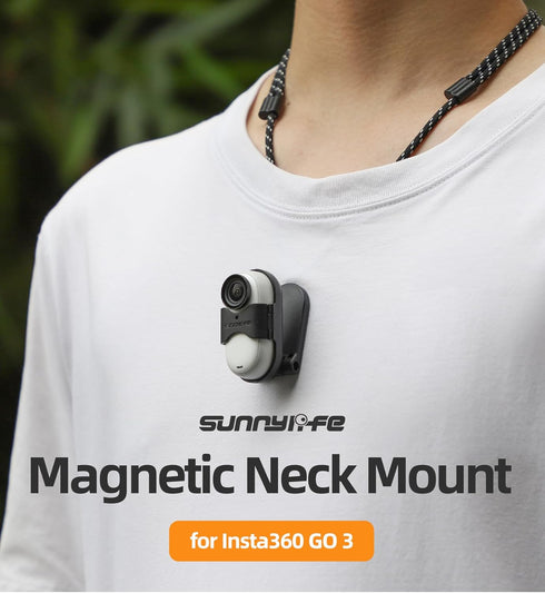 Magnetic Neck Mount Holder with Lanyard Strap Accessory for Insta360 Go 3...