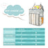 Maliton Hanging Diaper Caddy Organizer - Diaper Stacker for Changing Table, Crib, Playard or Wall & Nursery Organization Baby Shower Gifts for New...