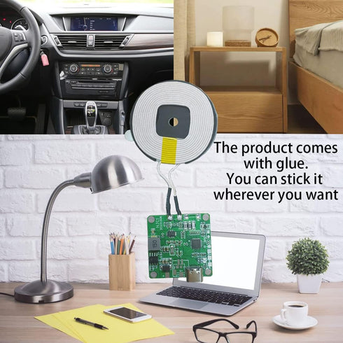 Gikfun 20W Qi Charger Module Coil Car Fast Charging DIY Charger Parts Universal Ttpe-C Interface EK1984...