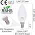 Simba Lighting LED Candelabra Light Bulbs B11 (C37) Candle Shape E12 Base (6 Pack) | Decorative 7W 60W Replacement 110V, 120V for Chandelier, Ceil...