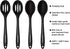 Silicone Cooking Spoon, Nonstick Kitchen Spoons for Cooking, Slotted and Solid Serving Spoon Heat Resistant, Silicone Mixing Spoons Basting Spoon ...