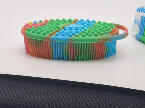 Silicone Body Brush, Exfoliating Body Scrubber, Silicone Body Scrubber Loofah, Silicone Bath Brush, Soft Exfoliating Body Bath Shower Scrubber Bru...