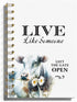 Farmhouse Cow Notebook Journal, Cow Office Supplies, Cow Gifts for Cow Lovers Women, Cute Cow Stuff, Live Like Someone Left the Gate Open Hardcove...