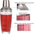 Cocktail Shaker, 12oz Glass Martini Shaker, Recipes Measured Mixing Stainless Steel Top Cobbler Shaker...