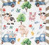 Farm Animal Baby Crib Sheets for Standard Crib Toddler Mattress Sheets Sheep Cow Pig Neutral Fitted Crib Sheet Toddler Bed Sheet Stretchy Portable...
