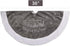 yuboo Gray Christmas Tree Skirt, 36" Faux Fur Pencil Tree Skirt Rug with White Embroidered Snowflakes for 5-6 ft Christmas Tree for Grey Christmas...