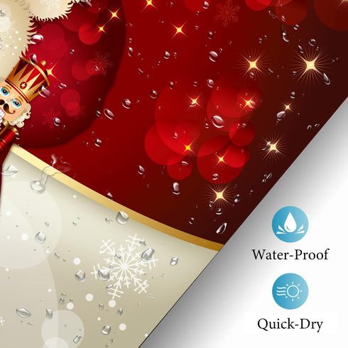 Christmas Santa Claus Shower Curtains for Bathroom Decor, Red Xmas Holiday Fabric Shower Curtain Set, Winter Bathroom Accessories, Hooks Included ...