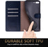 SUANPOT for iPhone 7 Plus/8 Plus 5.5"(Non iPhone 7/8 4.7") with RFID Blocking Leather Wallet case Credit Card Holder,Flip Book Phone case Shockpro...