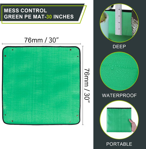 30" X 30" Large Plant Repotting Mat for Indoor Plants Potting Soil, Foldable Waterproof Plant Repotting/Potting Tray, Potting Mat for House Plants...