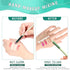 200 Pieces Makeup Hand Palette Adhesive Foundation Palette Disposable Foundation Mixing Tray Single Use Professional Make up Tools Clear Cosmetic ...