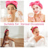 Spa Headband for Washing Face Makeup Headband Skincare Headband Face Wash Headband Rose Red Sponge Hair Band Bow Tie Head Band Wrist Bands for Was...