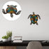 NUOBESTY Turtle Statue Outdoor Metal Turtle Wall Decor Sea Turtle Hanging Wall Art Iron Tortoise Sculpture Ocean Decoration for Home Bedroom Garde...