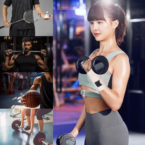 Ultra-Thin Wrist Brace for Carpal Tunnel - Adjustable Wrist Brace Support for Pain Relief, Arthritis, Tendonitis, Basketball Tennis Badminton Yoga...