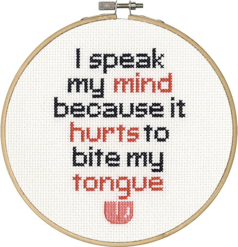 Dimensions Needlecrafts 70-74639 Say It Counted Cross Stitch Kit, Speak My Mind...