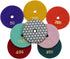 Diamond Dry/Wet 3" Polishing Pads for Stone Polisher, 7-Step Abrasive Buffing Set...