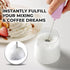 Zulay Kitchen Powerful Mini Milk Frother Handheld - Electric Hand Mixer - Portable Frother Wand for Coffee - Small Drink Blender for Lattes, Cappu...
