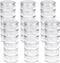 Fengek 6 Sets 6 Layer Stackable Plastic Containers, 10G/10ML Clear Cosmetic Storage Box Round Organizer Jars for Beads, Buttons, Small Jewelry Fin...