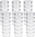 Fengek 6 Sets 6 Layer Stackable Plastic Containers, 10G/10ML Clear Cosmetic Storage Box Round Organizer Jars for Beads, Buttons, Small Jewelry Fin...
