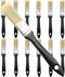 12PCS Treated Plastic Handle Paint Brush, Paintbrush Set, Professional Paint Tools for DIY Paint, Home, Furniture, Fences, Deck, and Wall Trim...