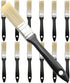 12PCS Treated Plastic Handle Paint Brush, Paintbrush Set, Professional Paint Tools for DIY Paint, Home, Furniture, Fences, Deck, and Wall Trim...