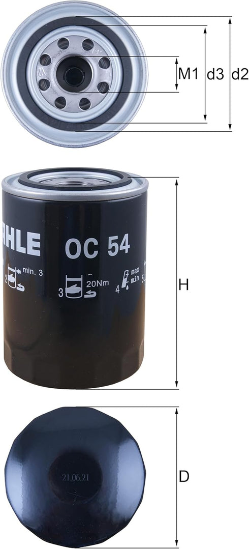 Mahle OC 54 Oil Filter...