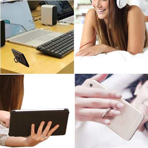 Transparent Clear Phone Ring Grips Holder Kickstand, Finger Ring Stand for Cell Phone Tablet Case Accessories(Round-Clear) (2)......