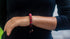 Tibetan Mala Embedded Medicine Wrist Mala for Meditation Handmade Draw String Silk Pouch...