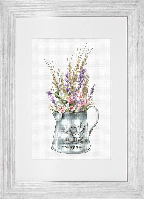 Cross Stitch Kit Luca-S - Bouquet with Lavender B7008...