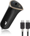 Cable Matters 15W / 3A USB-C Car Charger with a 3 ft USB-C to USB-C Cable (USB Type C Car Charger) in Black, Compatible with iPhone 15, 15 Pro Max...