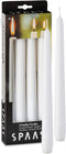 SPAAS White Taper Candles - 4 Pack | 10 Inch Tall Candles, Scent-Free Premium Wax Candle Sticks | 8 Hour Long Burning White Candlesticks for Home ...