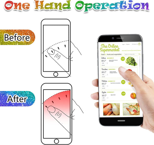 Honoson 9 Pieces Cell Phone Grip Holder Collapsible Holder Colorful Self-Adhesive Finger Ring Sublimation for Smartphone and Tablets(Nebula)...