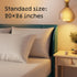 Niagara 2 Pack Standard Pillow Protectors with Zipper, Premium Cotton Sateen Blend Tight Weave Lab Tested Non Noisy Zip Covers Breathable Non Crin...