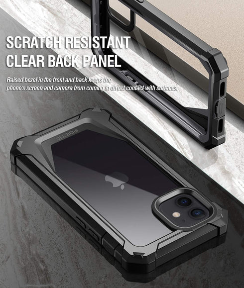Poetic Guardian Series Designed for iPhone 12 mini 5.4 inch Case, Full-Body Hybrid Reinforced Shockproof Protective Rugged Clear Bumper Cover Case...