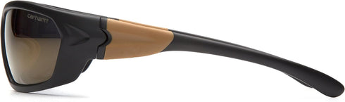Carhartt CHB290DCC Carbondale SAFETY Glasses, Black/Tan Frame, Antique Mirror Lens...