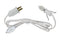 Single Light Replacement Clip in Lamp Cord for Christmas Village House includes Clear Light Bulb...