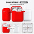 R-fun Compatible with AirPods Case Cover, Soft Silicone Protective Cover with Keychain for Women Men Compatible with Apple AirPods 2nd 1st Generat...